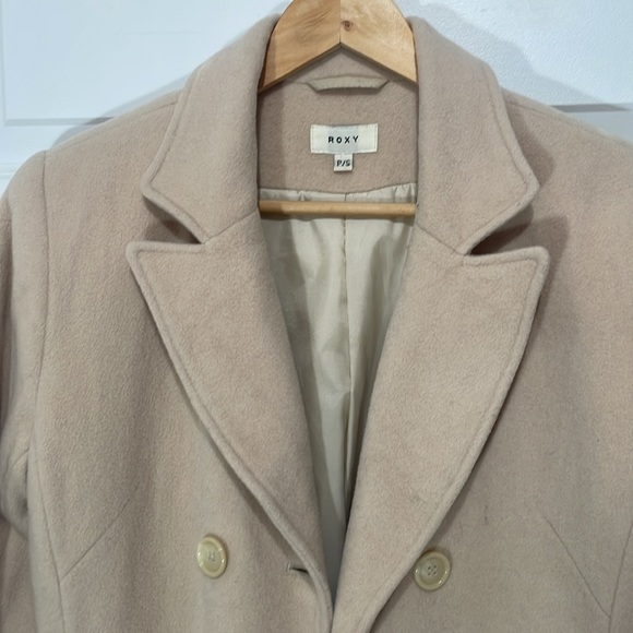 Beige Handmade buttoned wool coat size S - Picture 2 of 13